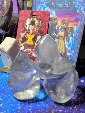 Clear Quartz Flame (set of 3)